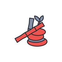 Spa icon. .Editable stroke.linear style sign for use web design,logo.Symbol illustration. vector