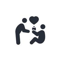 altruistic person icon. .Editable stroke.linear style sign for use web design,logo.Symbol illustration. vector