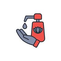 lotion icon. .Editable stroke.linear style sign for use web design,logo.Symbol illustration. vector