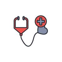 Healthcare icon. .Editable stroke.linear style sign for use web design,logo.Symbol illustration. vector