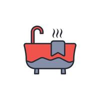 Bathing icon. .Editable stroke.linear style sign for use web design,logo.Symbol illustration. vector