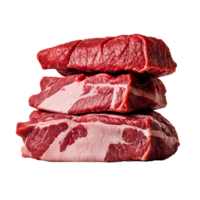 stack of Meat isolated on Transparent background png