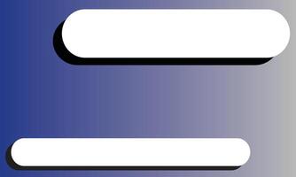 minimalist abstract background featuring a blue gradient with two white and rounded shapes vector