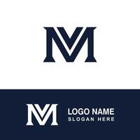 M logo template suitable for malls or others. vector