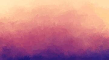Panoramic background for studio portrait, hand drawn brushstrokes retro backdrop. From violet to orange gradient with noisy large texture. Abstract Vintage artistic design. vector