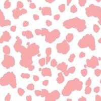 Seamless Pink polka dot pattern. Playful and versatile Background of scattering of hand drawn Abstract Spots in variety of soft color. Template For Textile, Wallpaper, Fabric, Wrapping Paper vector