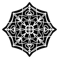 a black and white design with a celtic pattern vector