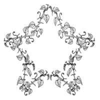 design border template with element symbol shape png