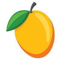 An orange with a leaf on it vector