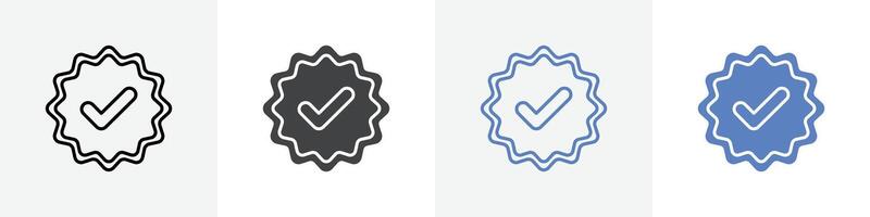 verify icon set use for web vector