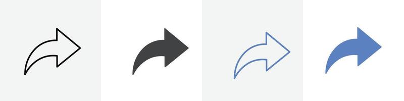 share icon set use for web vector