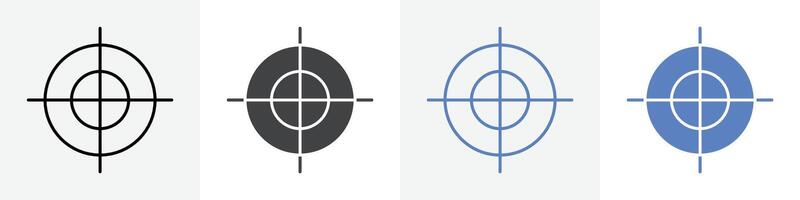 Target icon set use for web vector