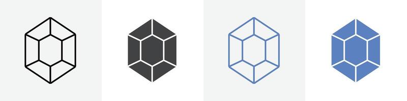ruby icon set use for web vector