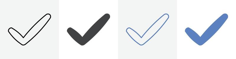 tick icon set use for web vector