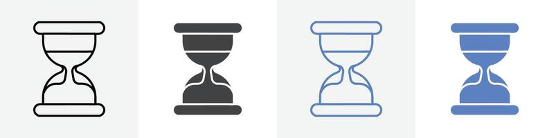 hourglass icon set use for web vector