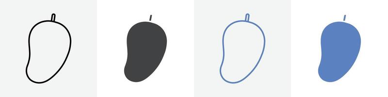 mango icon set use for web vector