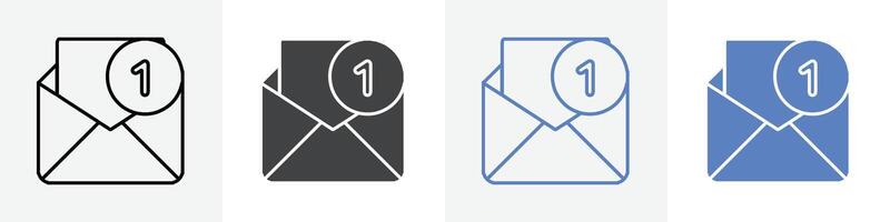 mail icon set use for web vector