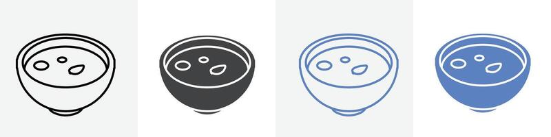 soup icon set use for web vector
