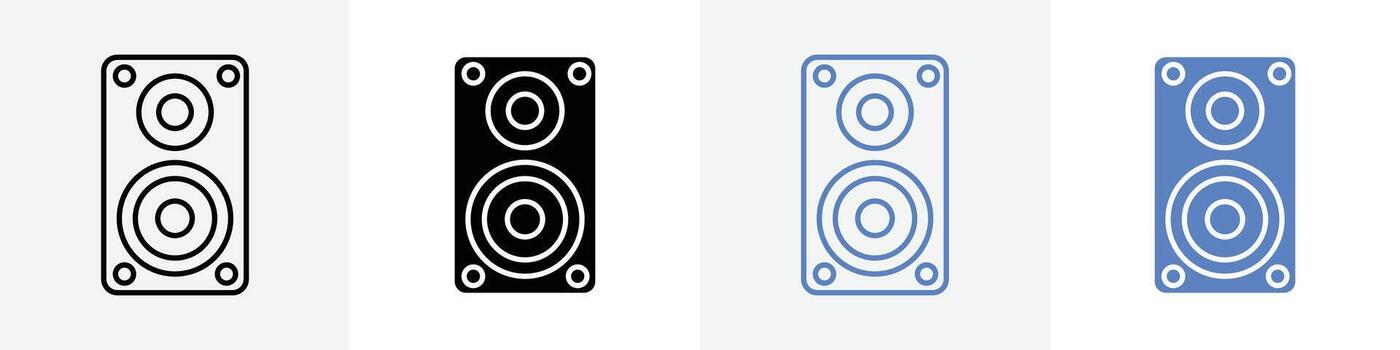 speaker icon set use for web vector