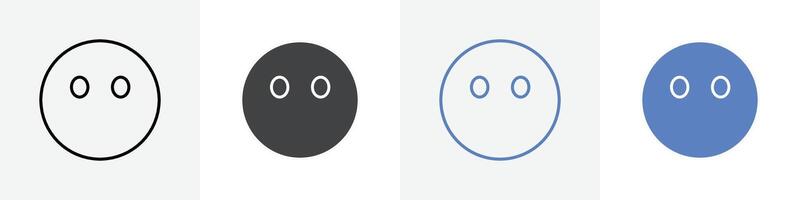 no reaction emoji set use for web vector