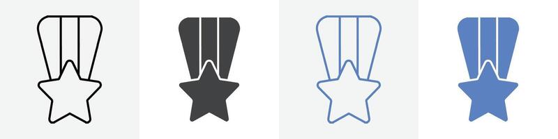 star badge icon set use for web vector