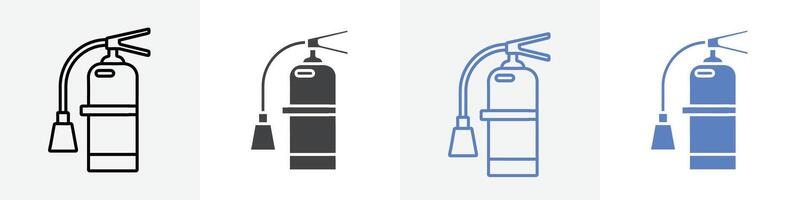 fire extinguisher icon set use for web vector