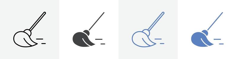 mop icon set use for web vector