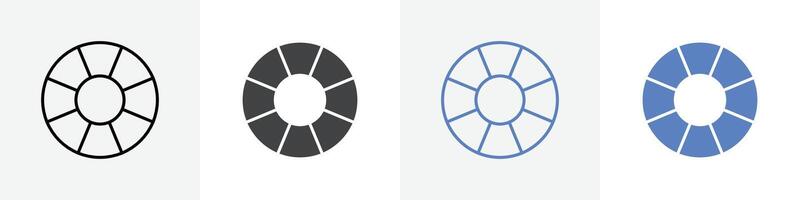 lifeboy icon set use for web vector