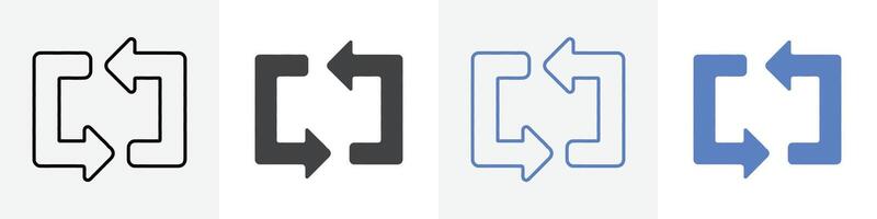 reload icon set use for web vector