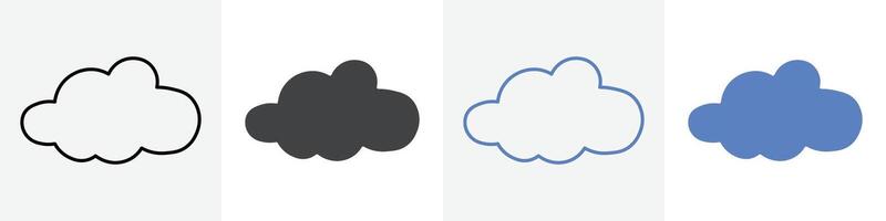 cloud icon set use for web vector