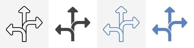 direction icon set use for web vector