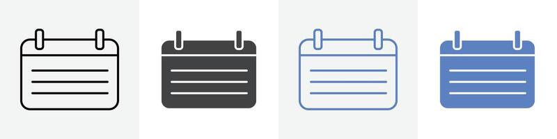 calendar icon set use for web vector
