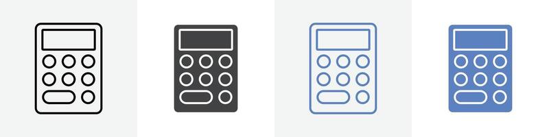 calculator icon set use for web vector