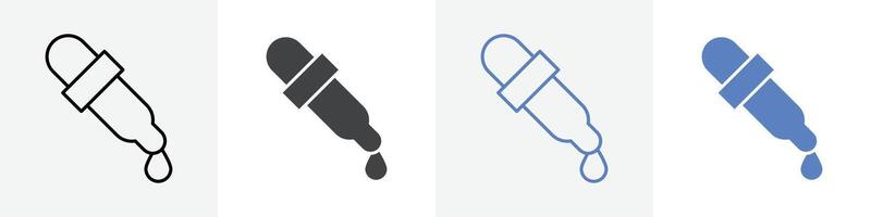 dropper icon set use for web vector