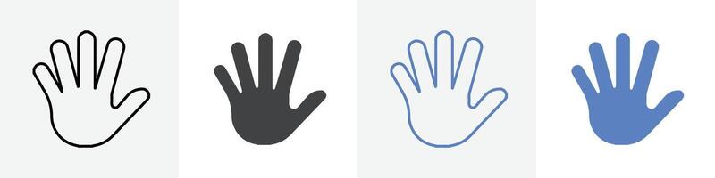 hand icon set use for web vector