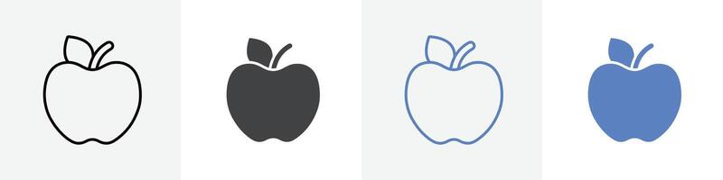 apple icon set use for web vector