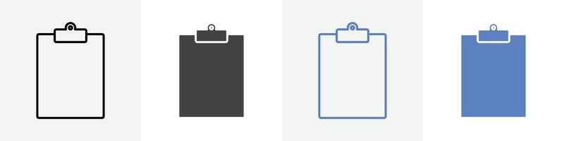 clipboard icon set use for web vector