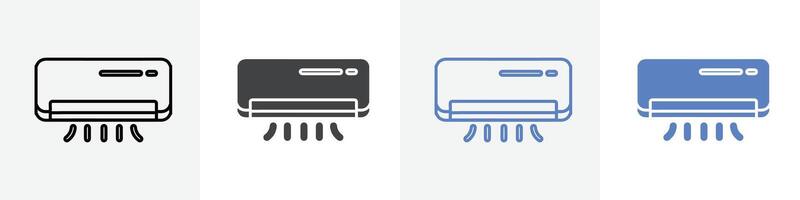 air condition icon set use for web vector