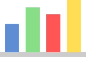 Simple and minimalist analysis chart icon. vector