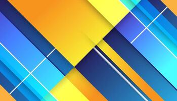 Orange and blue color gradient abstract background design. illustration design for presentation, banner, cover, web, card, poster, wallpaper vector