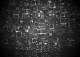 Black abstract tech geometric background vector