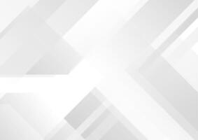 Abstract grey and white tech geometric background vector