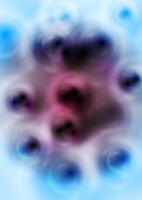 Red and blue abstract circles background vector