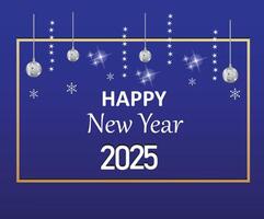 2025 new year firework celebration banner with text space vector