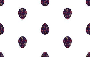 Easter egg seamless pattern. Spring holiday background for printing on fabric vector
