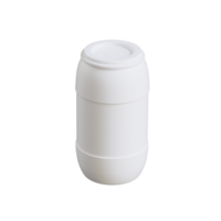 Realistic plastic container barrel, 3D rendering illustration with transparent background png