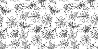 cobweb halloween pattern on white vector