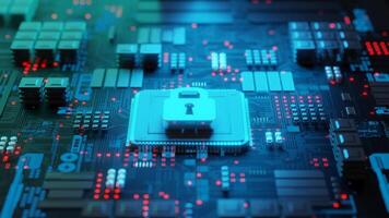 Cyber security data protection on hardware cpu technology video