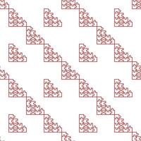 Jigsaw Puzzles seamless pattern in outline style vector