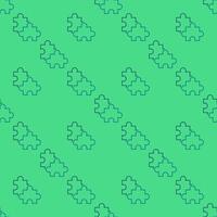 Pair of Jigsaw Puzzle Pieces linear seamless pattern vector